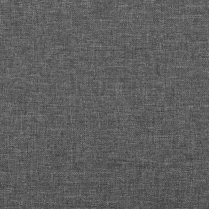 vidaXL Kopfteile 2 Stk. Dunkelgrau 100x5x78/88 cm Stoff