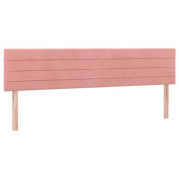 vidaXL Kopfteile 2 Stk. Rosa 100x5x78/88 cm Samt