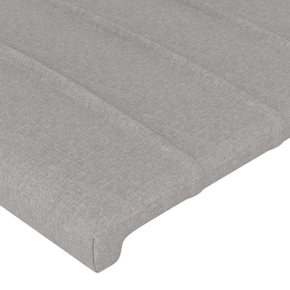 vidaXL Kopfteil Hellgrau 80x5x78/88 cm Stoff