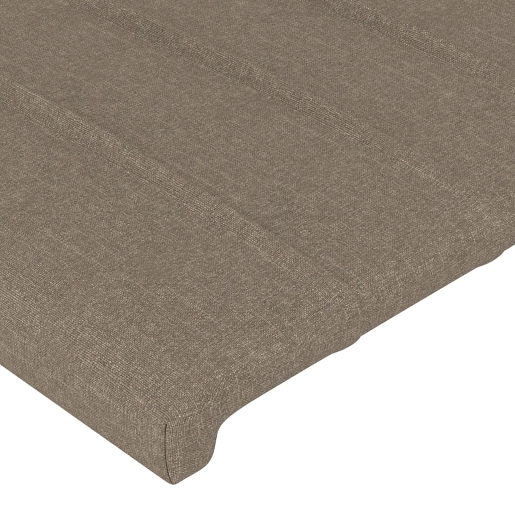 vidaXL Kopfteil Taupe 80x5x78/88 cm Stoff