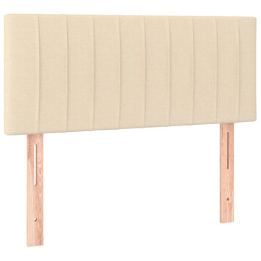 vidaXL Kopfteil Creme 80x5x78/88 cm Stoff