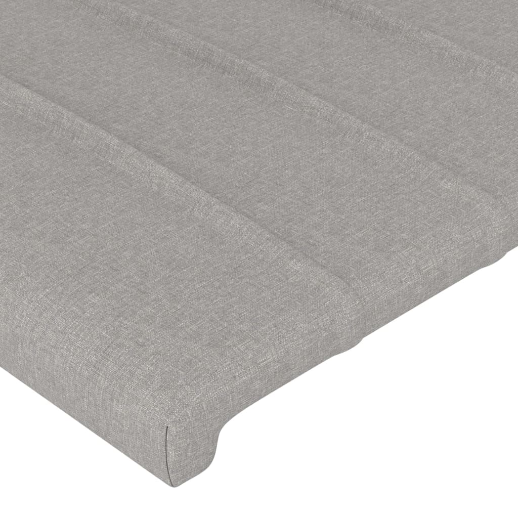 vidaXL Kopfteil Hellgrau 90x5x78/88 cm Stoff