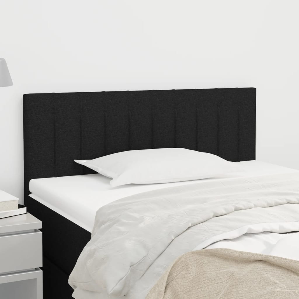 vidaXL Kopfteil Schwarz 90x5x78/88 cm Stoff