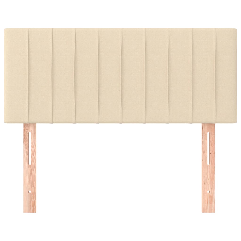 vidaXL Kopfteil Creme 90x5x78/88 cm Stoff
