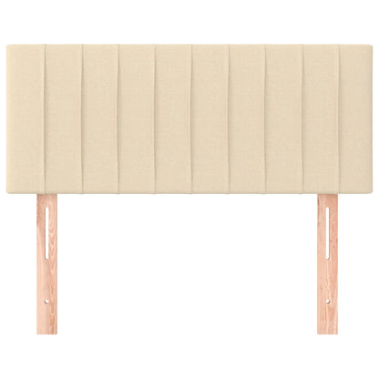 vidaXL Kopfteil Creme 90x5x78/88 cm Stoff