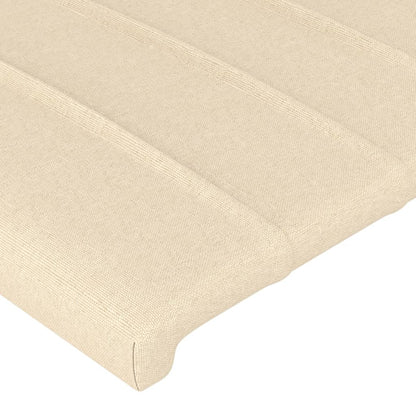 vidaXL Kopfteil Creme 90x5x78/88 cm Stoff