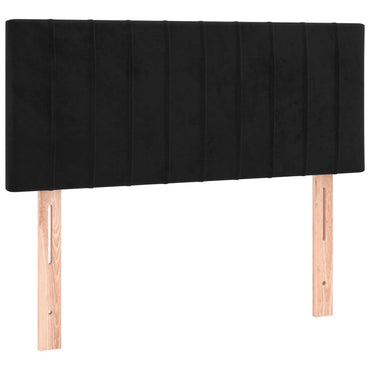 vidaXL Kopfteil Schwarz 90x5x78/88 cm Samt