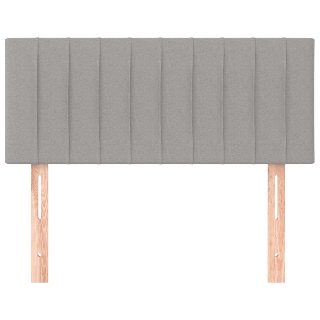 vidaXL Kopfteil Hellgrau 100x5x78/88 cm Stoff