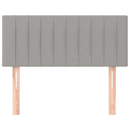 vidaXL Kopfteil Hellgrau 100x5x78/88 cm Stoff