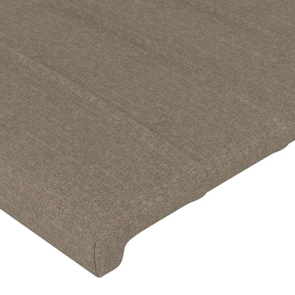 vidaXL Kopfteil Taupe 100x5x78/88 cm Stoff