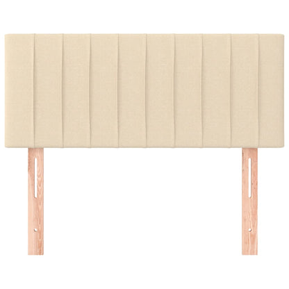 vidaXL Kopfteil Creme 100x5x78/88 cm Stoff