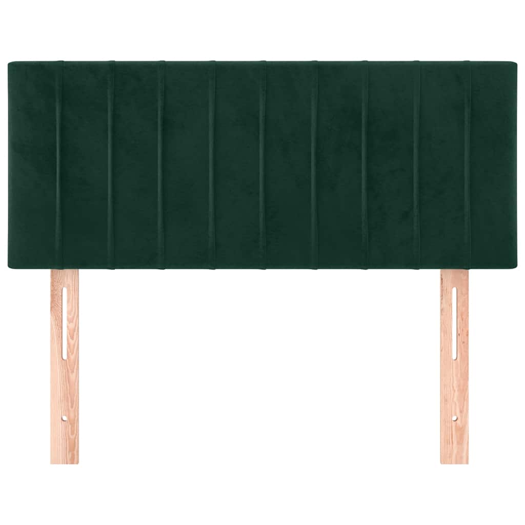 vidaXL Kopfteil Dunkelgrün 100x5x78/88 cm Samt