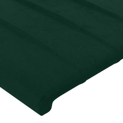 vidaXL Kopfteil Dunkelgrün 100x5x78/88 cm Samt