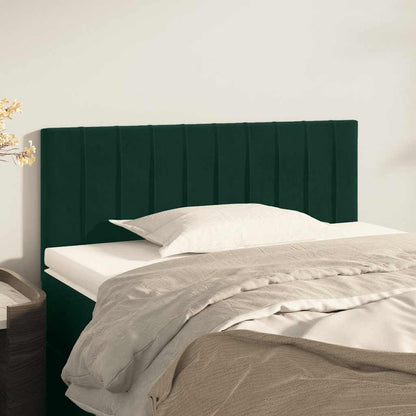 vidaXL Kopfteil Dunkelgrün 100x5x78/88 cm Samt