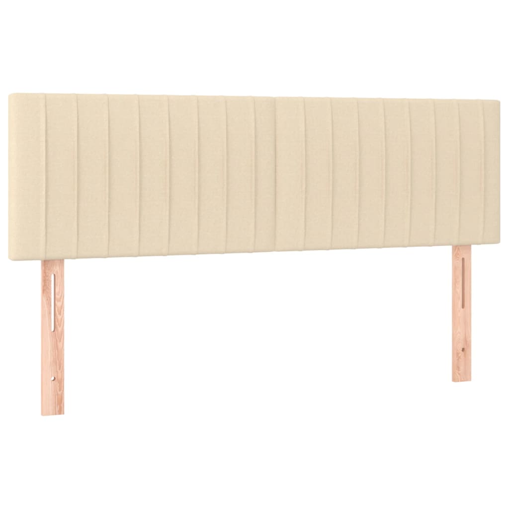 vidaXL Kopfteile 2 Stk. Creme 72x5x78/88 cm Stoff