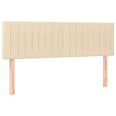 vidaXL Kopfteile 2 Stk. Creme 72x5x78/88 cm Stoff