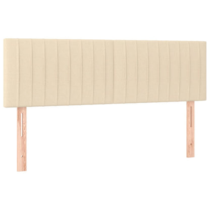 vidaXL Kopfteile 2 Stk. Creme 72x5x78/88 cm Stoff