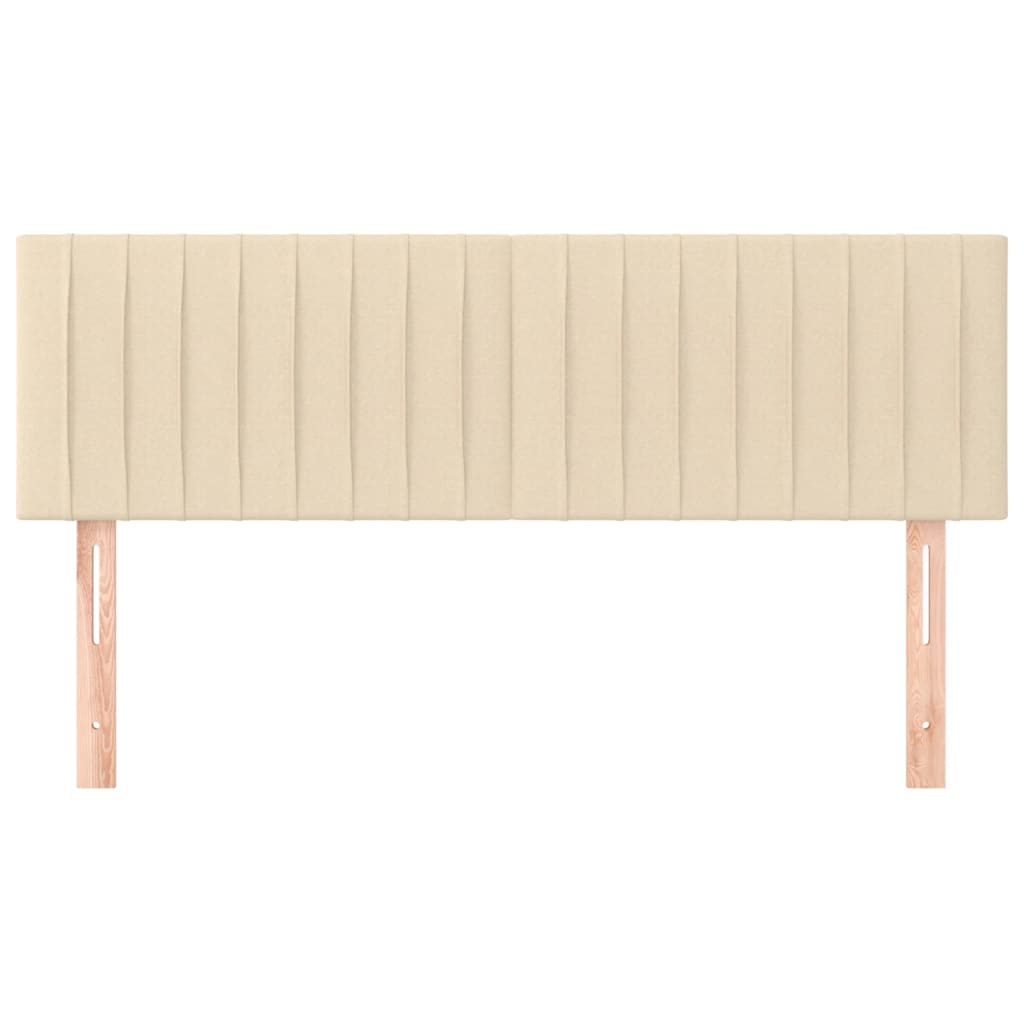 vidaXL Kopfteile 2 Stk. Creme 72x5x78/88 cm Stoff