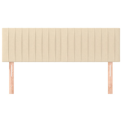 vidaXL Kopfteile 2 Stk. Creme 72x5x78/88 cm Stoff