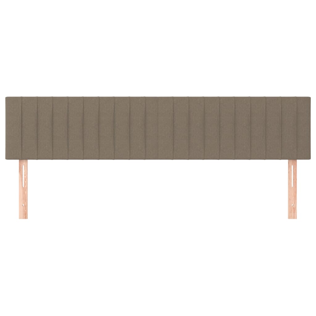 vidaXL Kopfteile 2 Stk. Taupe 80x5x78/88 cm Stoff