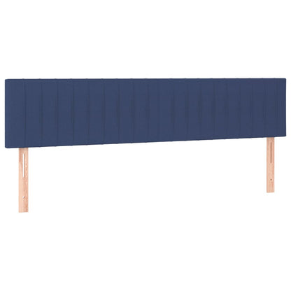 vidaXL Kopfteile 2 Stk. Blau 80x5x78/88 cm Stoff