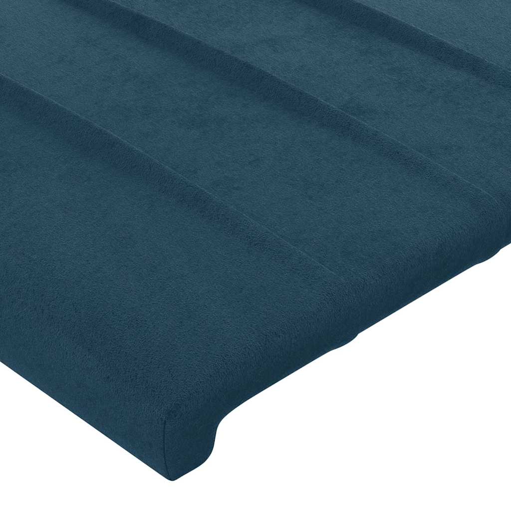 vidaXL Kopfteile 2 Stk. Dunkelblau 80x5x78/88 cm Samt