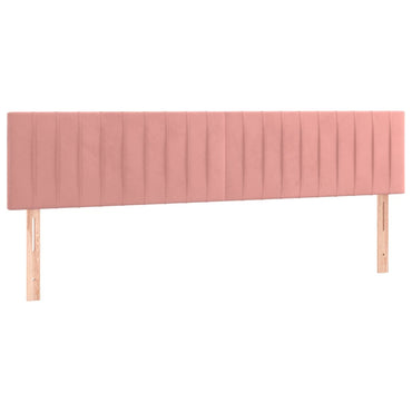 vidaXL Kopfteile 2 Stk. Rosa 80x5x78/88 cm Samt
