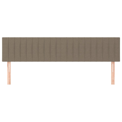 vidaXL Kopfteile 2 Stk. Taupe 90x5x78/88 cm Stoff