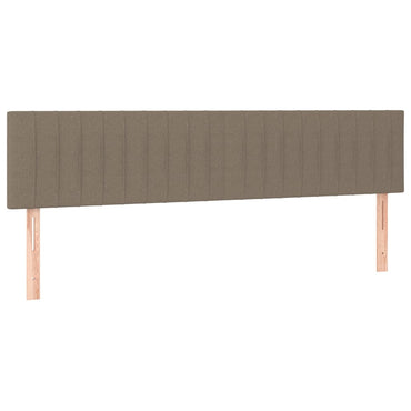 vidaXL Kopfteile 2 Stk. Taupe 100x5x78/88 cm Stoff