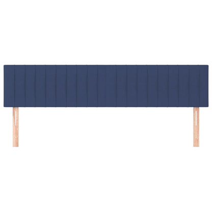 vidaXL Kopfteile 2 Stk. Blau 100x5x78/88 cm Stoff