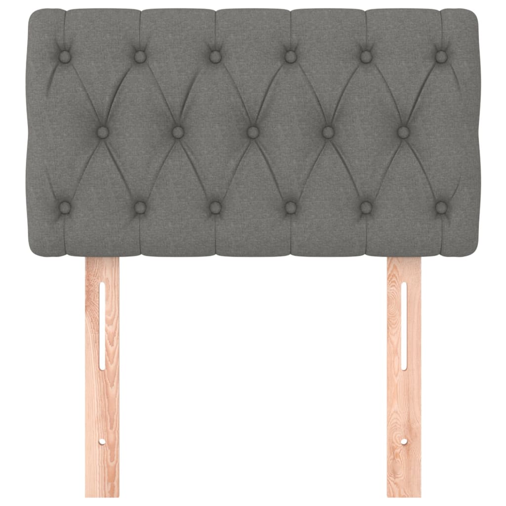 vidaXL Kopfteil Dunkelgrau 80x7x78/88 cm Stoff
