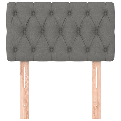 vidaXL Kopfteil Dunkelgrau 80x7x78/88 cm Stoff