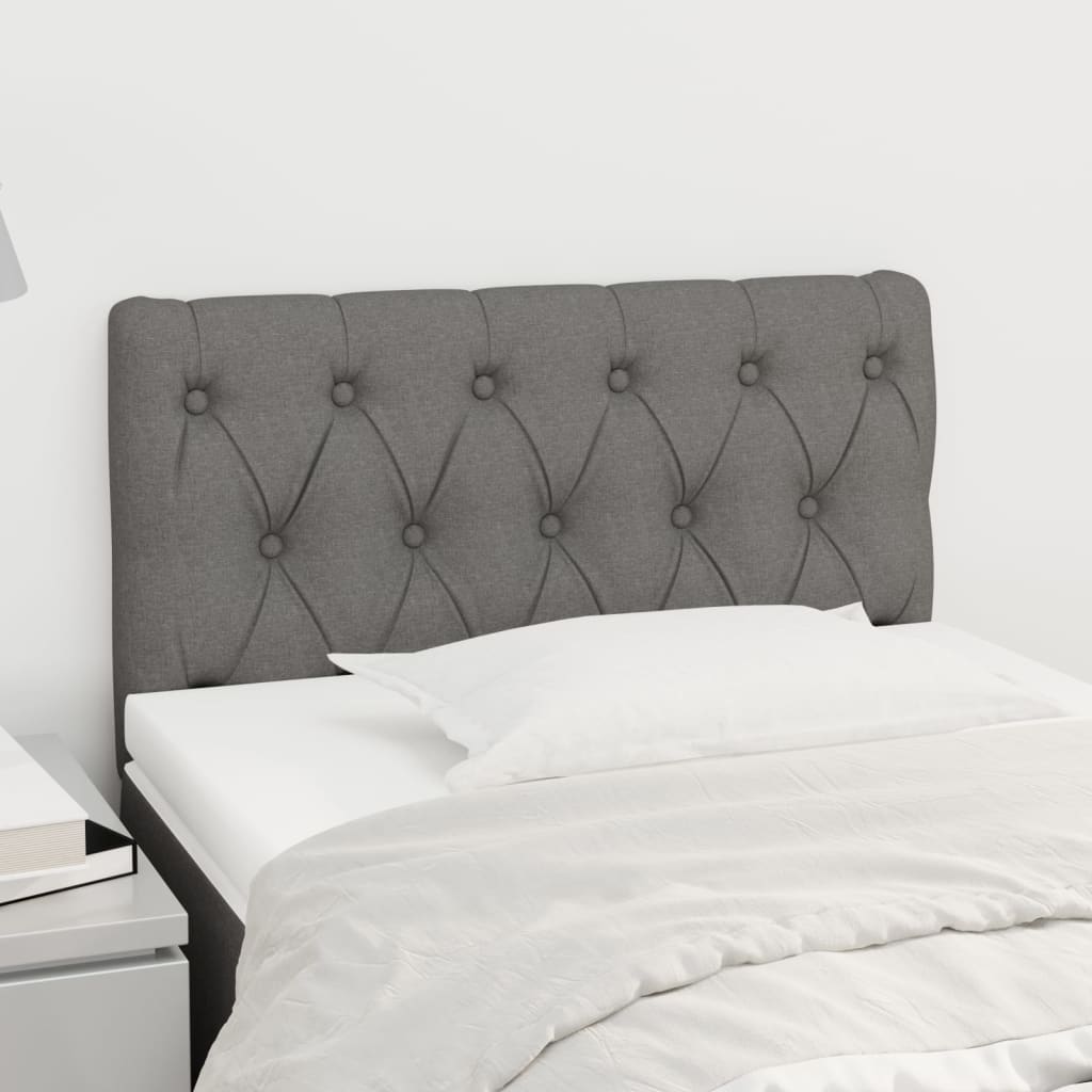 vidaXL Kopfteil Dunkelgrau 80x7x78/88 cm Stoff