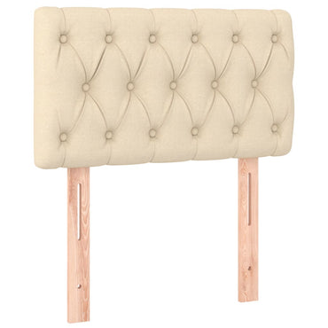 vidaXL Kopfteil Creme 80x7x78/88 cm Stoff