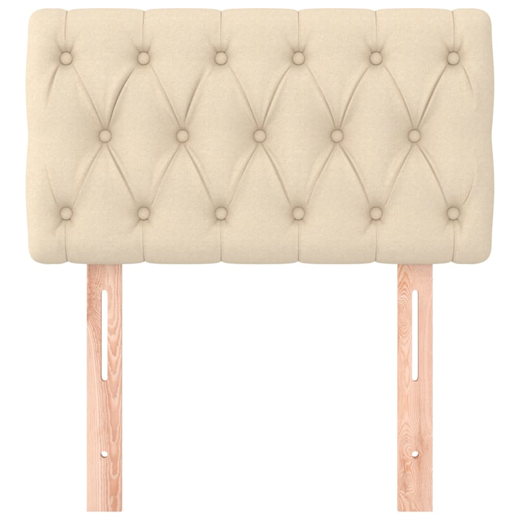 vidaXL Kopfteil Creme 80x7x78/88 cm Stoff