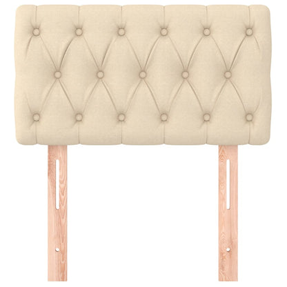 vidaXL Kopfteil Creme 80x7x78/88 cm Stoff