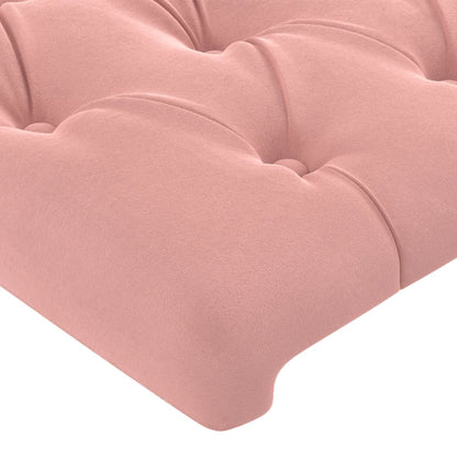vidaXL Kopfteil Rosa 80x7x78/88 cm Samt