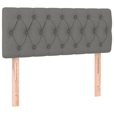 vidaXL Kopfteil Dunkelgrau 90x7x78/88 cm Stoff