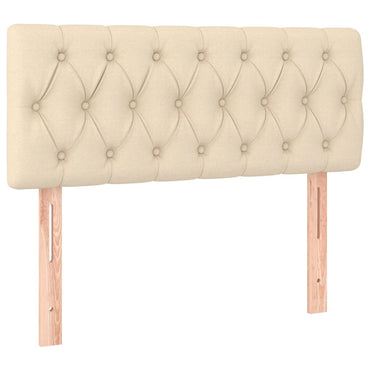 vidaXL Kopfteil Creme 90x7x78/88 cm Stoff