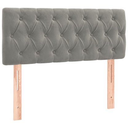 vidaXL Kopfteil Hellgrau 90x7x78/88 cm Samt