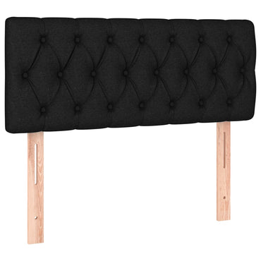 vidaXL Kopfteil Schwarz 100x7x78/88 cm Stoff
