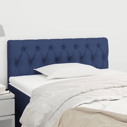 vidaXL Kopfteil Blau 100x7x78/88 cm Stoff