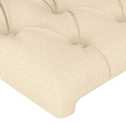 vidaXL Kopfteile 2 Stk. Creme 72x7x78/88 cm Stoff