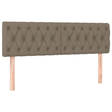 vidaXL Kopfteile 2 Stk. Taupe 80x7x78/88 cm Stoff