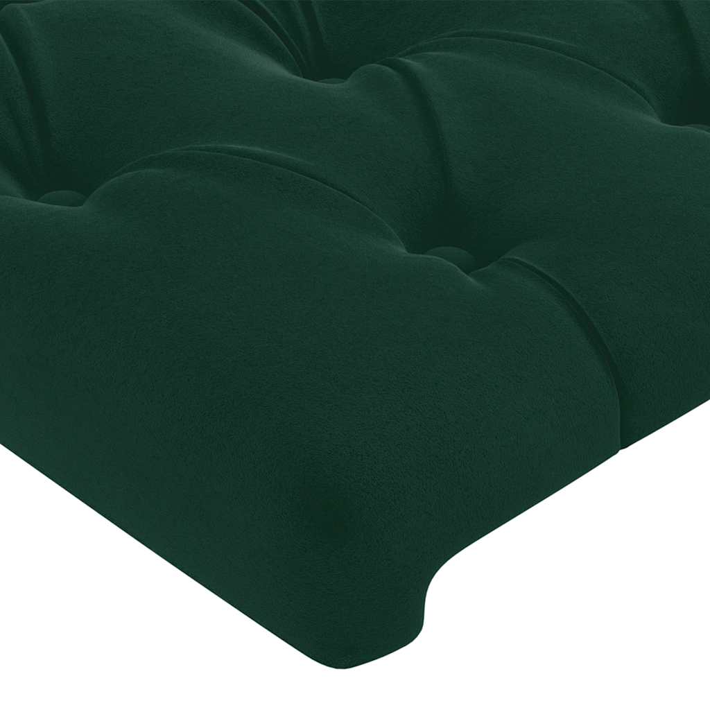 vidaXL Kopfteile 2 Stk. Dunkelgrün 80x7x78/88 cm Samt