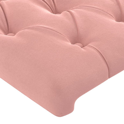 vidaXL Kopfteile 2 Stk. Rosa 80x7x78/88 cm Samt