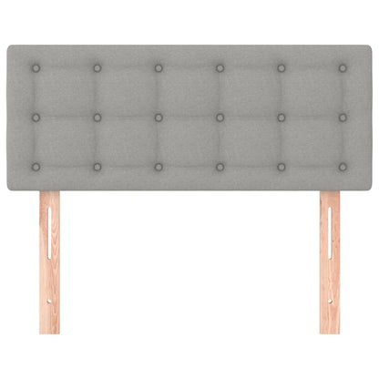vidaXL Kopfteil Hellgrau 80x5x78/88 cm Stoff