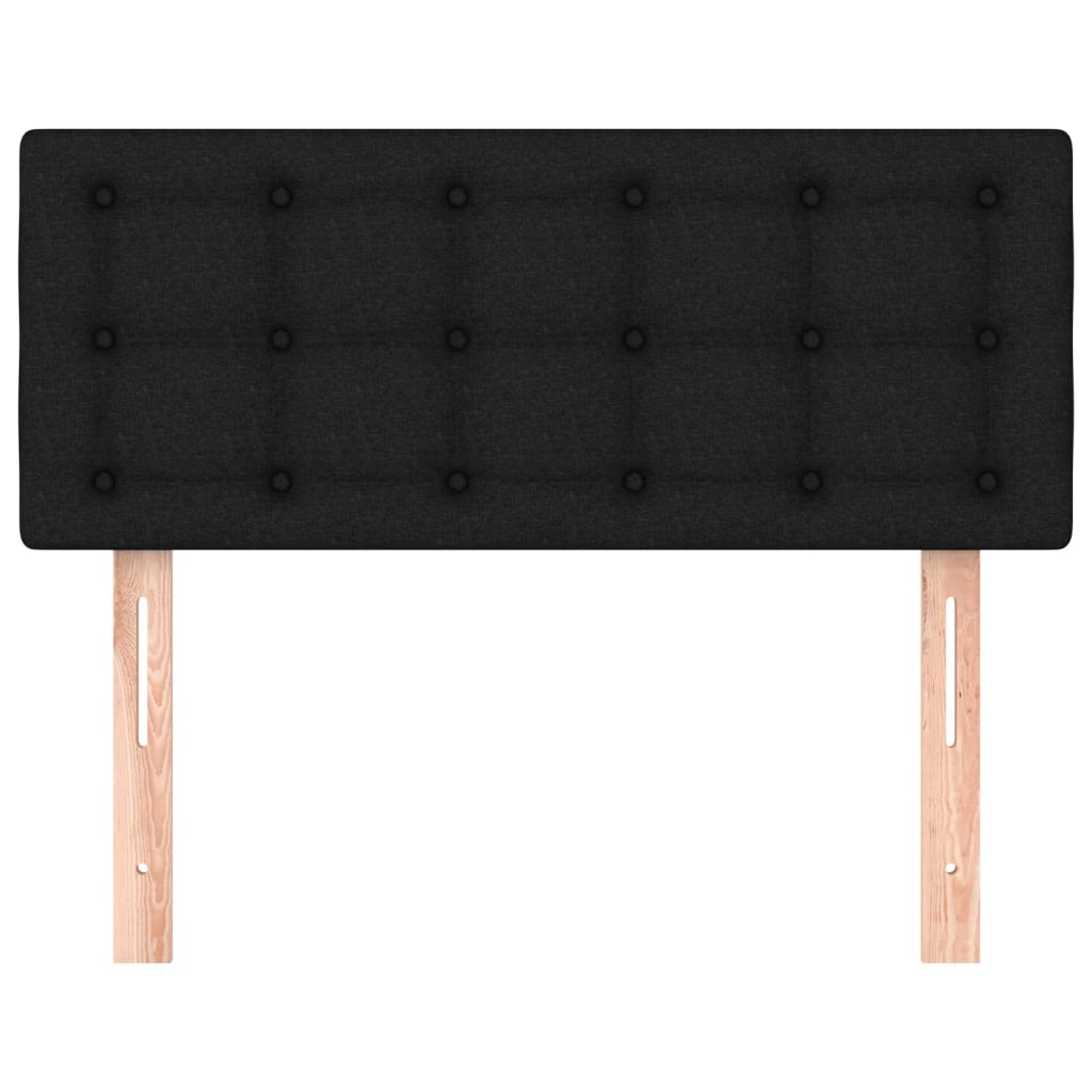 vidaXL Kopfteil Schwarz 80x5x78/88 cm Stoff