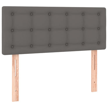 vidaXL Kopfteil Grau 80x5x78/88 cm Kunstleder
