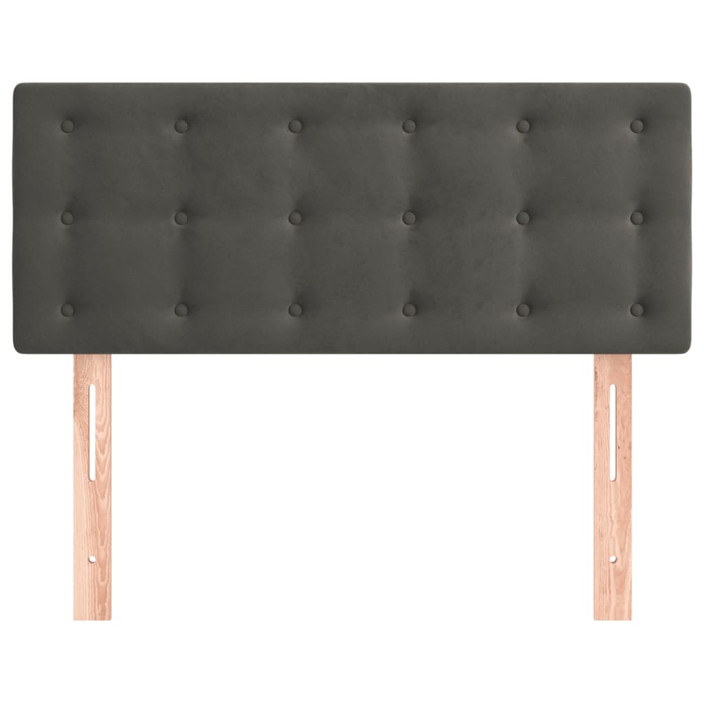 vidaXL Kopfteil Dunkelgrau 80x5x78/88 cm Samt